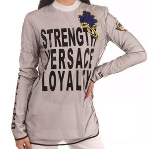 NWT Versace Loyalty Mesh Top S-M 40 AUTHENTIC